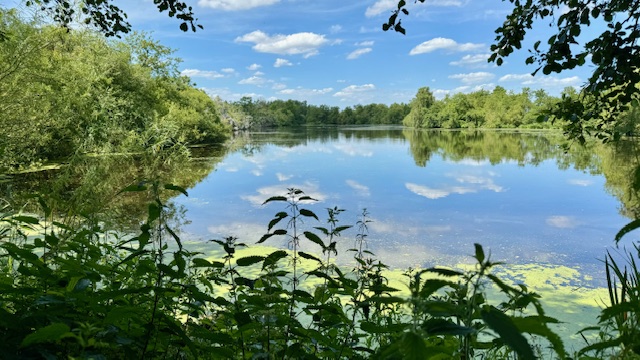 Uitzicht op de petgaten